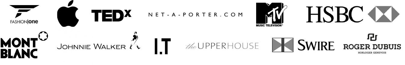 Fashion One, Apple, TED, Net-a-porter.com, Mont Calm, and many more...